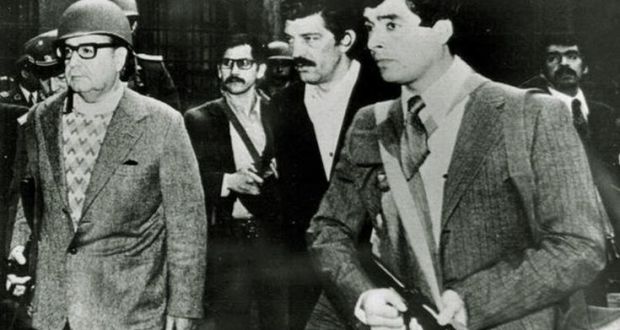 Juan Jos Montiglio con Salvador Allende